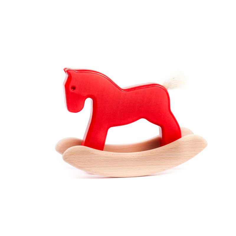 Cheval à bascule rouge, jouets pour bébé, Bajo
