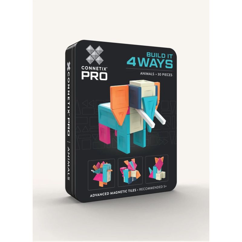PRO Build It 4 Ways Animals Pack 30 pc, Magnetbausteine, Connetix