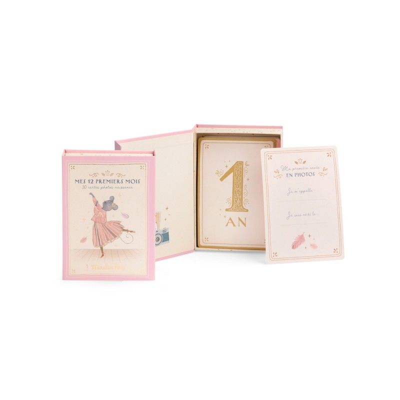 Karten Meine ersten 12 Monate FR, La Petite Ecole de Danse, Moulin Roty