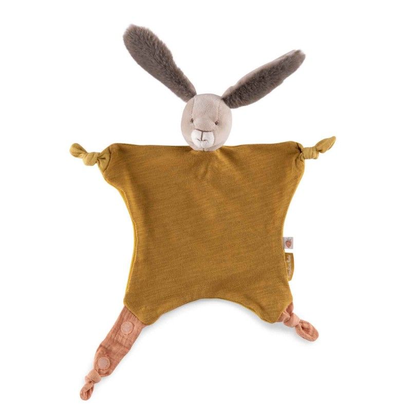 Schmusetuch Kaninchen ocker, Trois Petits Lapins, Moulin Roty