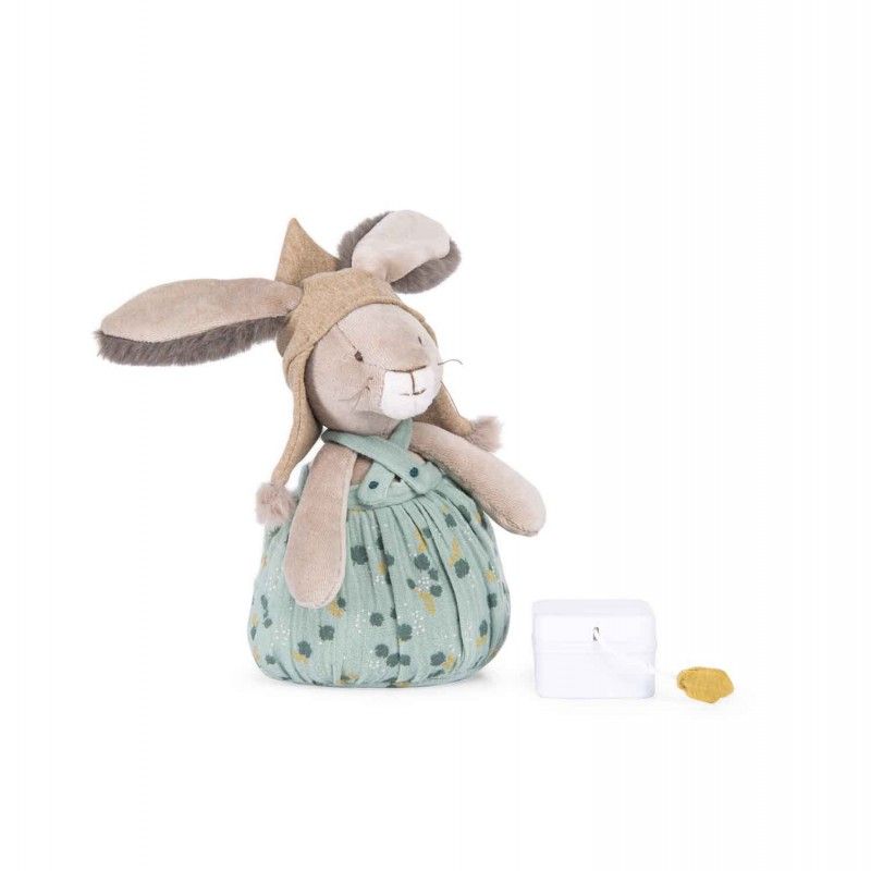 Musik Puppe Kaninchen, Trois Petits Lapins, Moulin Roty