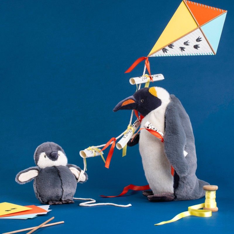 Pinguin Plüschtier gross,Tout autour du monde, Moulin Roty