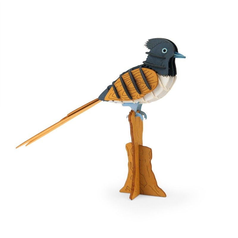 3D-Puzzle Paradies-Fliegenschnäpper,Tout autour du monde, Moulin Roty