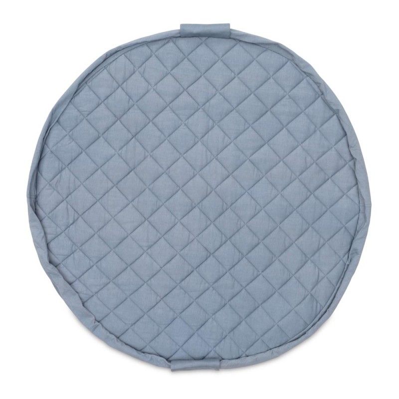 Krabbeldecke soft, Organic dusty blue, Play&Go