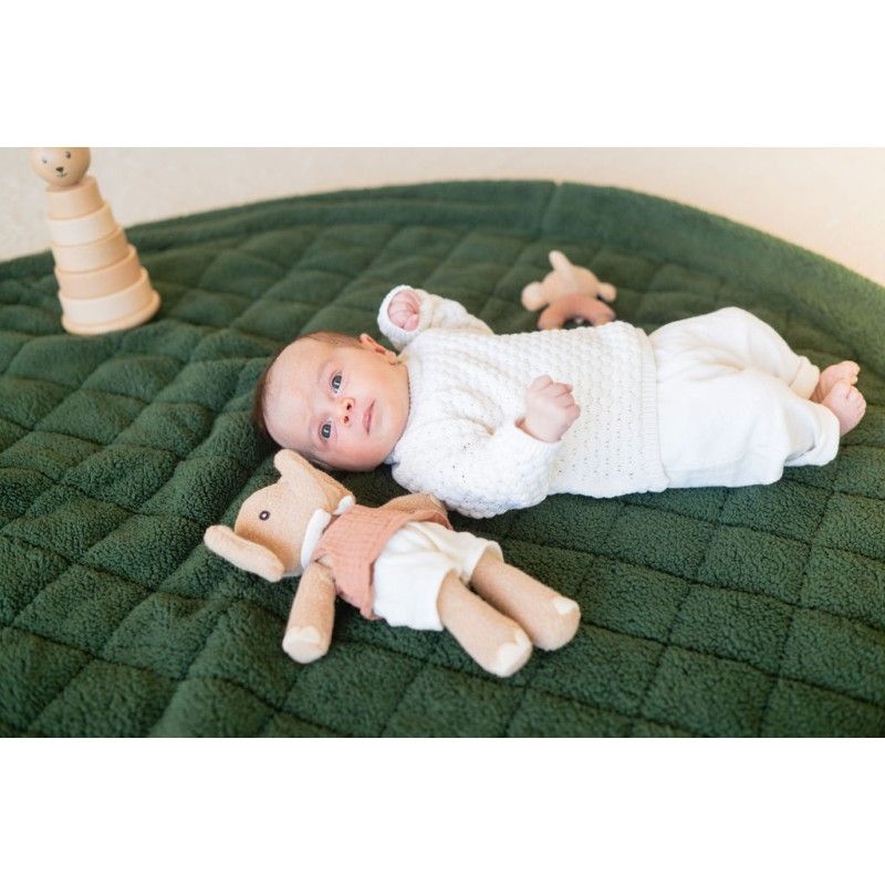 Noomad Soft, Krabbeldecke und Tasche, soft Evergreen Teddy, Play&Go