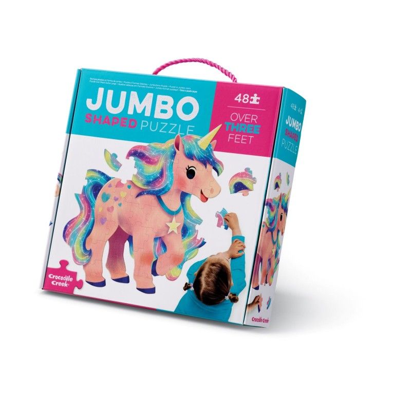 48 Pc Jumbo Puzzle,Unicorn, Crocodile Creek