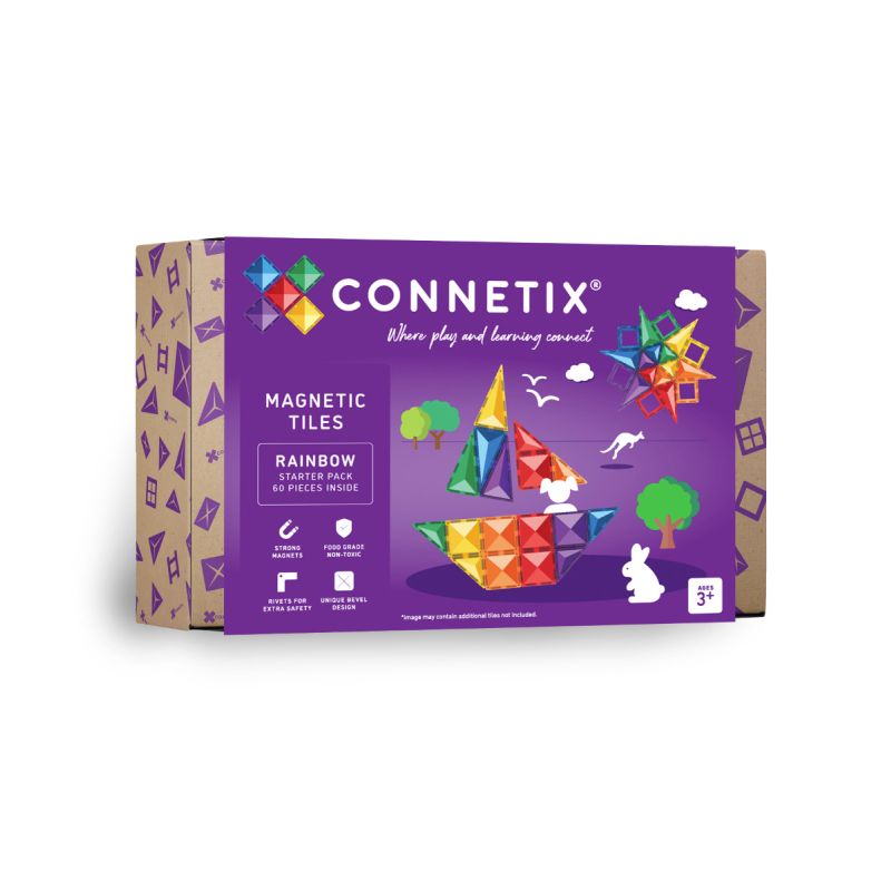 Rainbow Starter Pack 60 pc, Magnetbausteine, Connetix