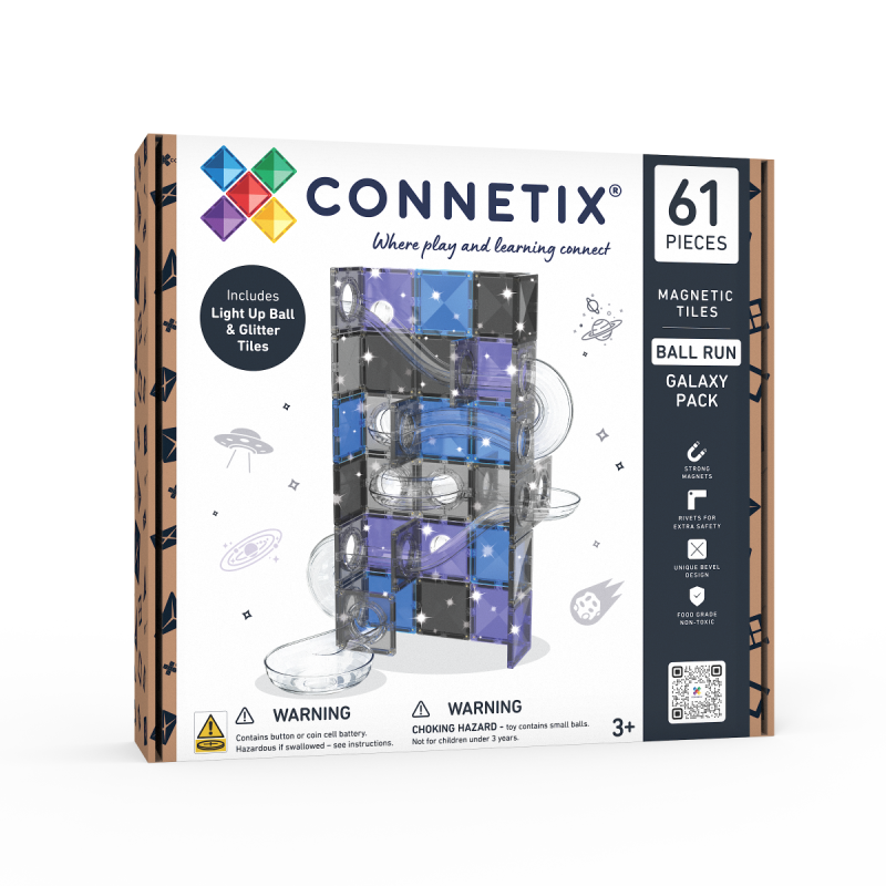 Ball Run Galaxy Pack 61 pc, Magnetbausteine, Connetix