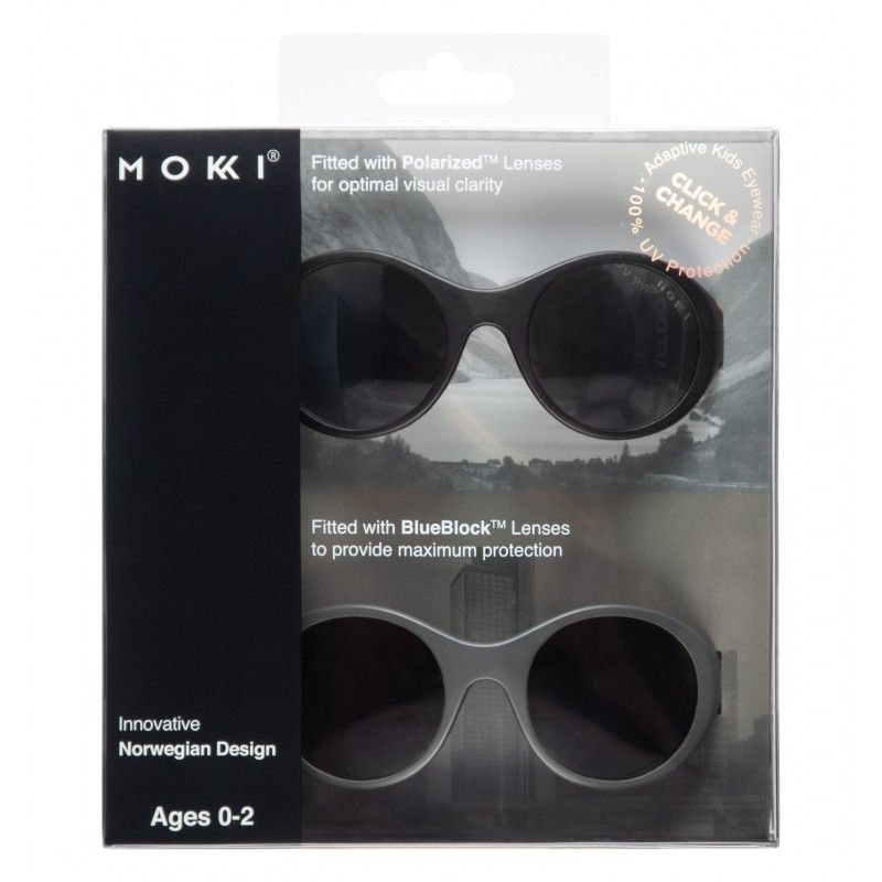 Sonnenbrille schwarz, 0-2 years, click & change, Mokki