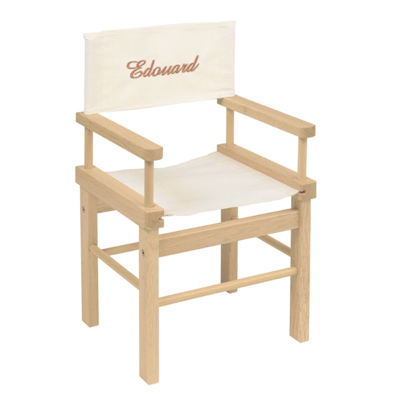 Regisseur Stuhl für Kinder natur, personalisierbar, Moulin Roty