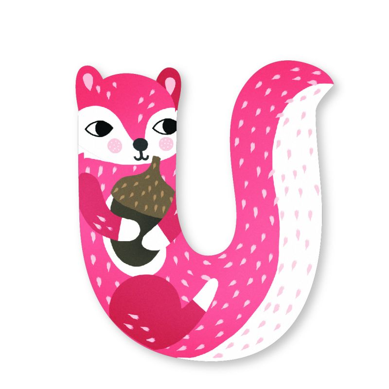 Buchstabe aus Holz U, M.Carlslund, Vilac