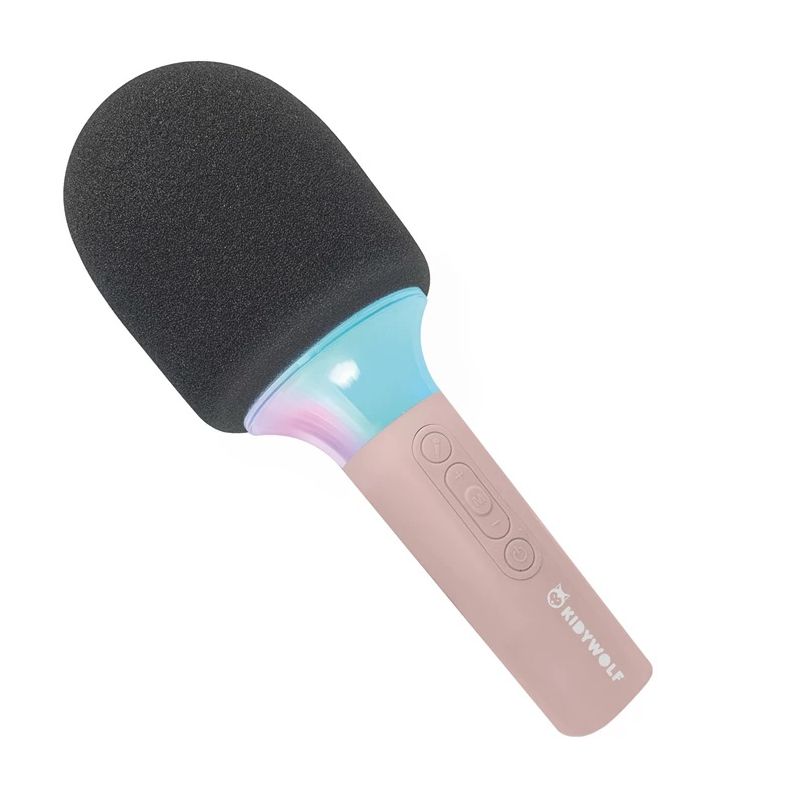 Mikrofon Bluetooth mit Licht rosa, Kidywolf
