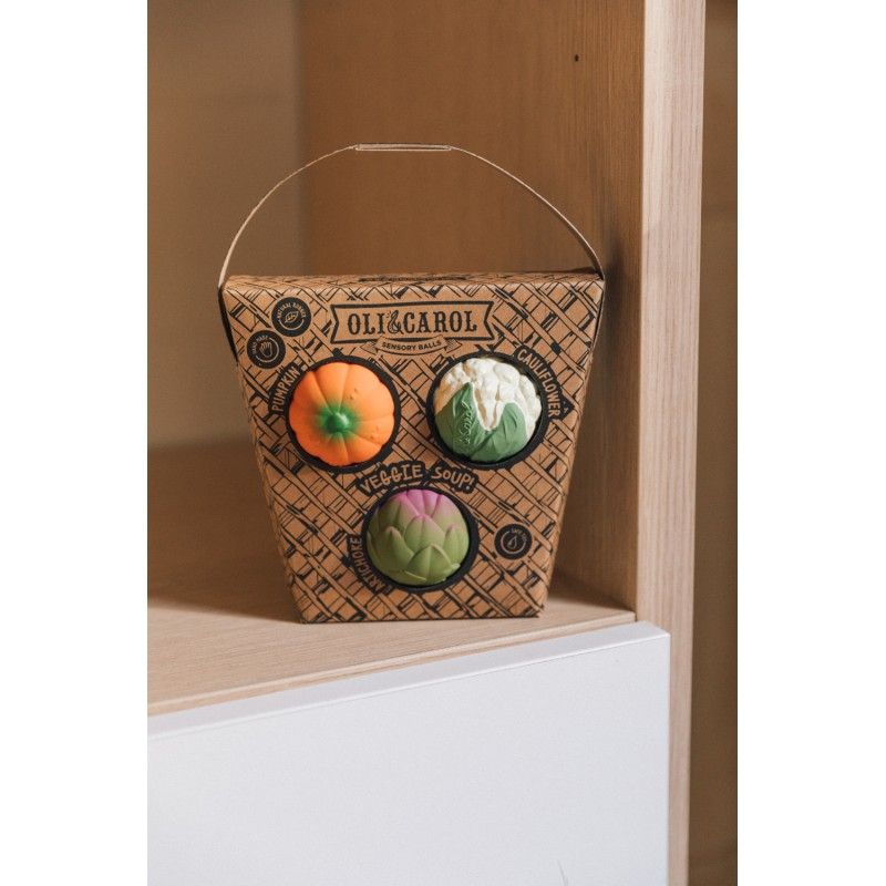 Veggiesuppe Baby Sensory Bälle, Oli&Carol