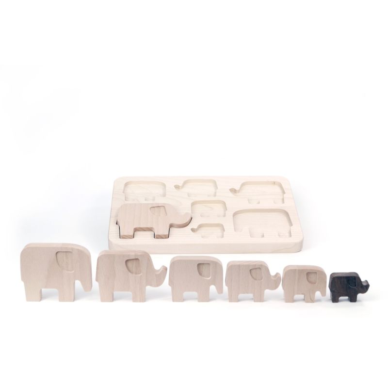 Puzzle Elefant Holz, Bajo