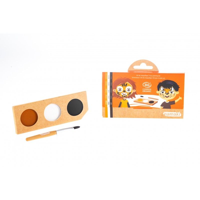 Tiger & Fox Face Painting Kit - 3 colors, Namaki