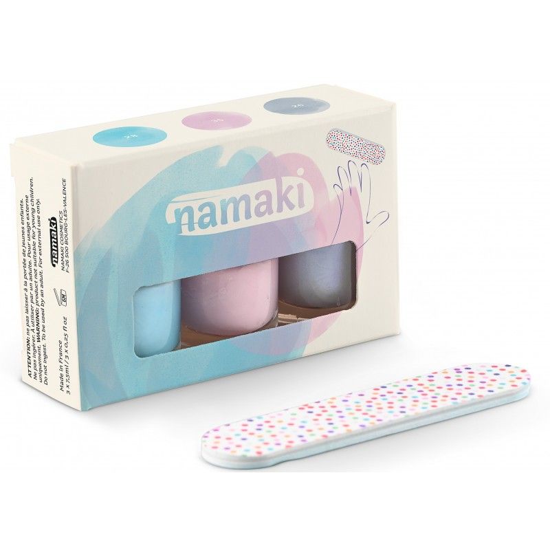 Kit 3 Peelable Nail Polishes - Frozen Sweets, Namaki 