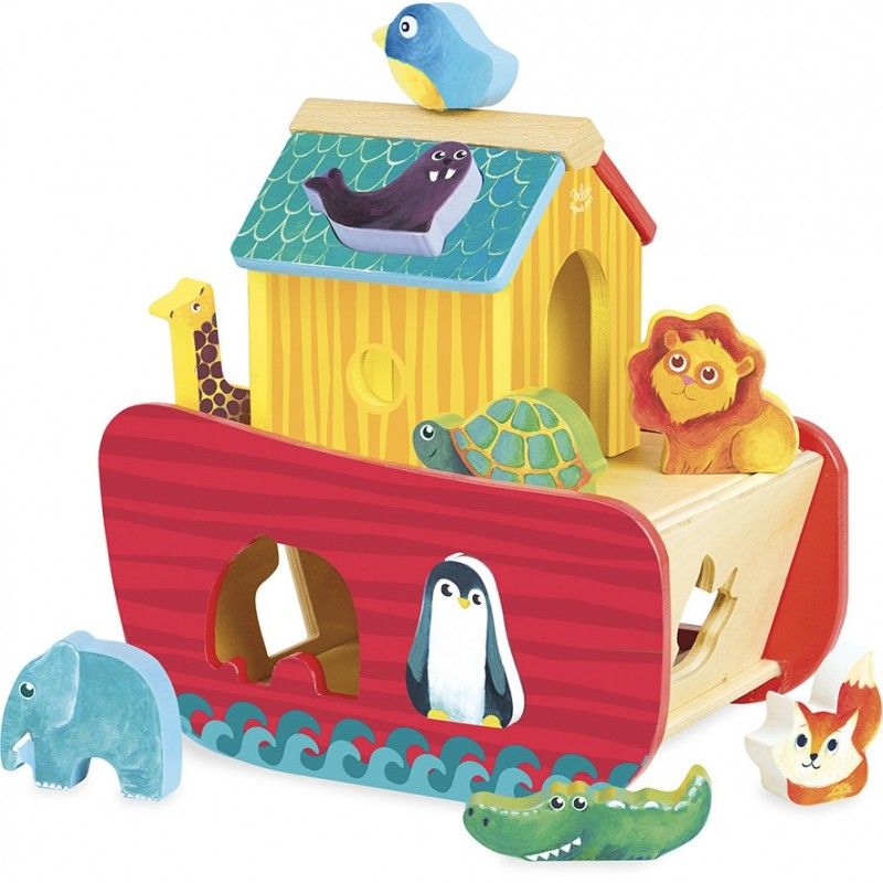 Sortierbox Arche aus Holz, Erste Spielzeuge, Vilac