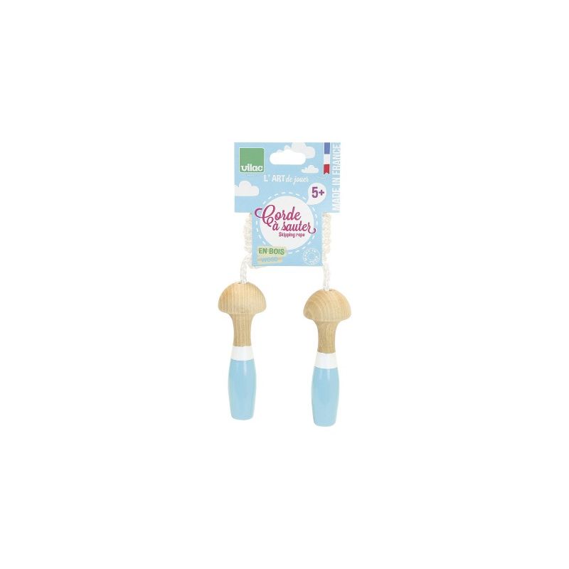 Springseil Holz blau, Draussen aktiv, Vilac