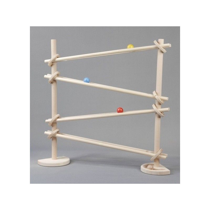 Piste à billes avec anneau, 2 pieds, Bajo