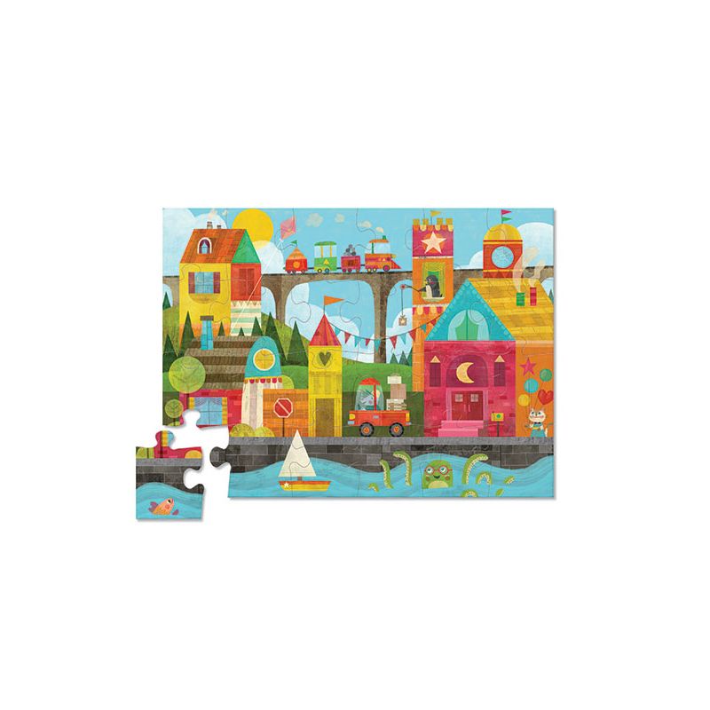 Puzzle 24 pièces Early Learning Shape Town, Crocodile Creek