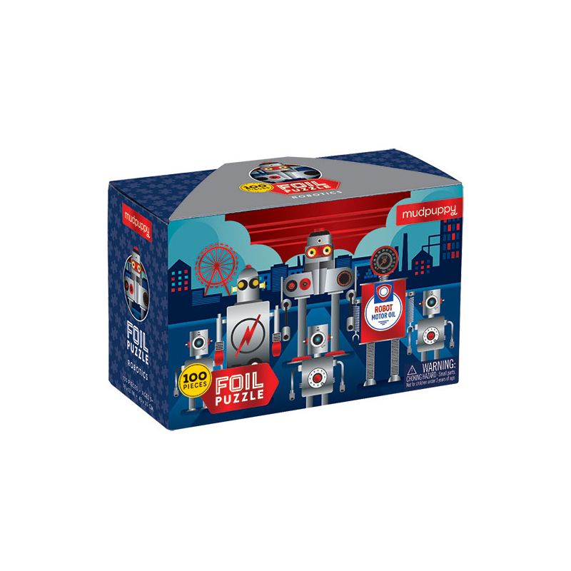 Folienpuzzle 100tlg, Roboter, Mudpuppy