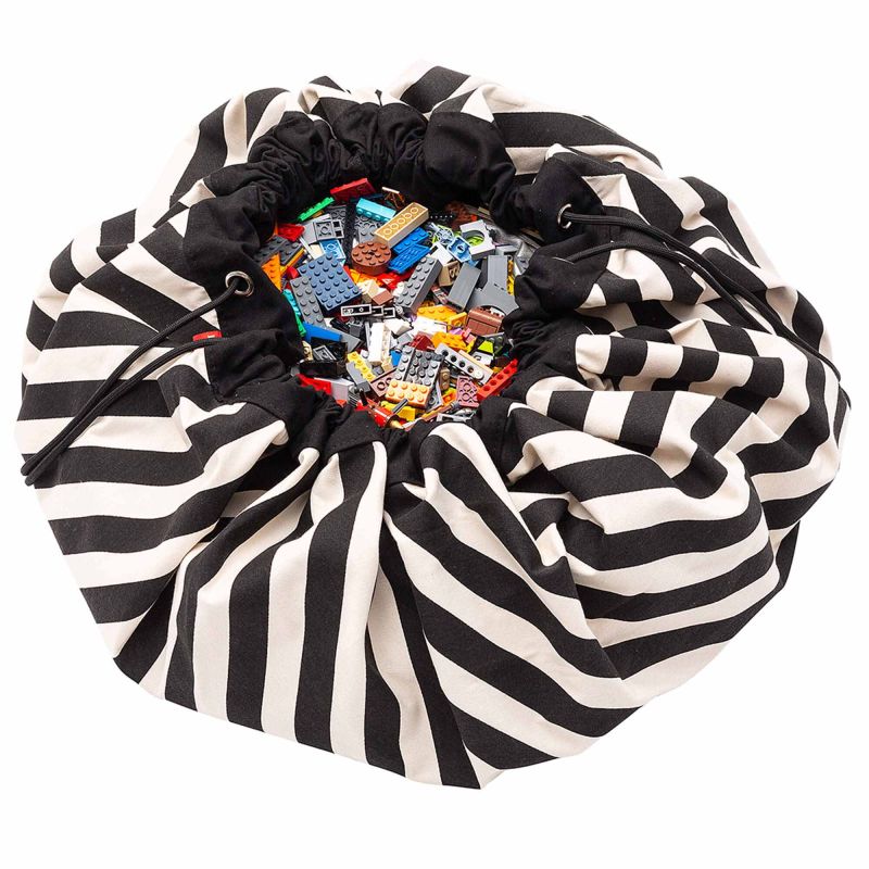 Spielzeugsack, Stripes black, Play&Go