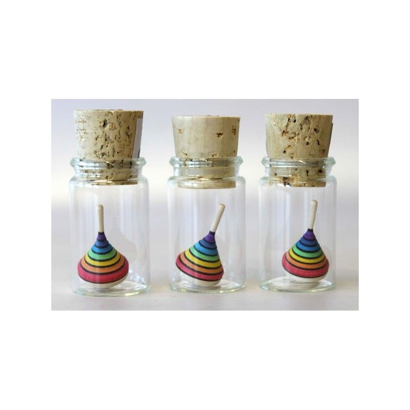 Toupie Arc-en-ciel mini dans un verre, Mader