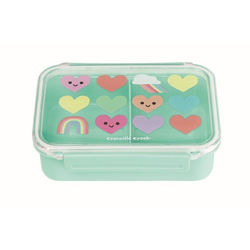 Bento Box, Herzen und Regenbögen, Lunchbox, Crocodile Creek