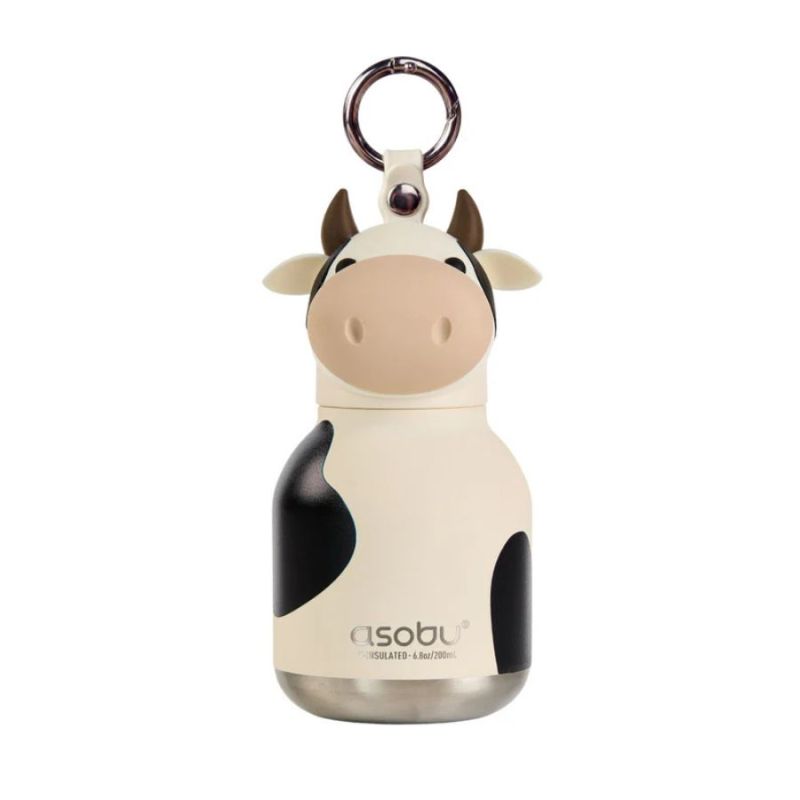 Trinkflasche Mini Bestie Bottle, Kuh Ivy, asobu