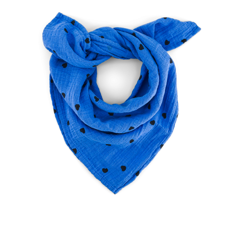 Swaddle M Bianca,Herz blau, Rose in April