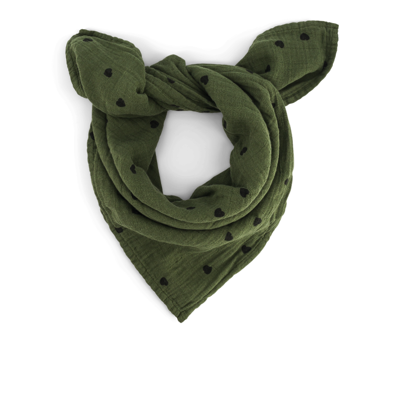 Swaddle M Bianca, cœur kaki, Rose in April