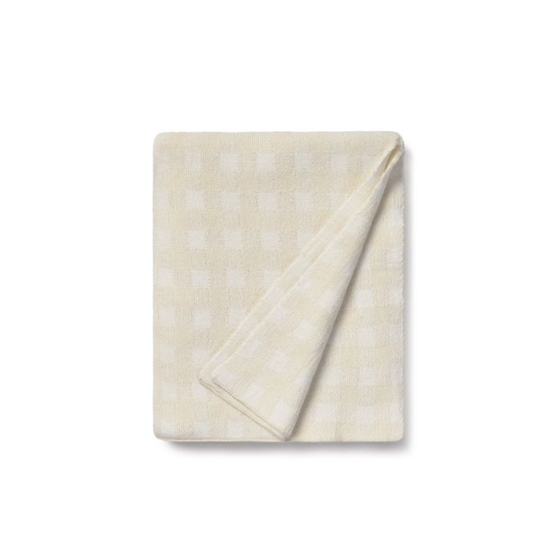 Strickdecke Vichy Ivory 80x100 cm, Swan Lake, Lorena Canals
