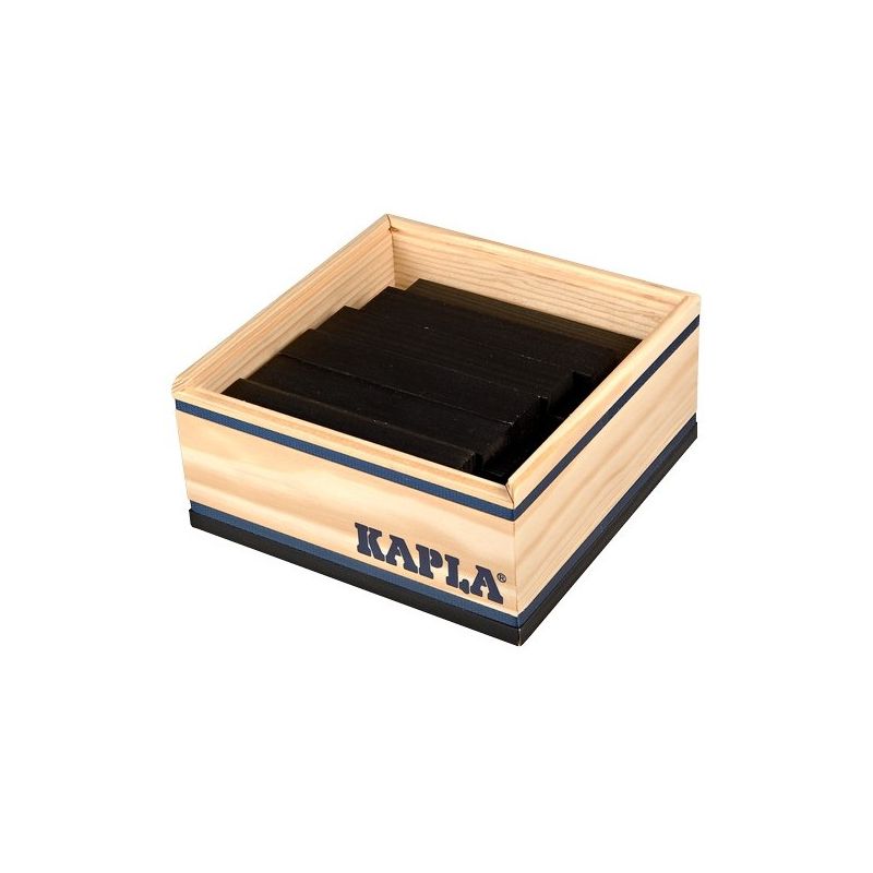 Coffret de 40 planchettes Kapla couleur noir