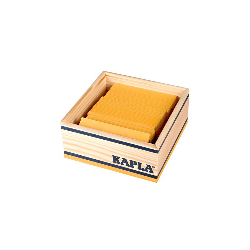 Box mit 40 Kaplas, gelb, KAPLA 