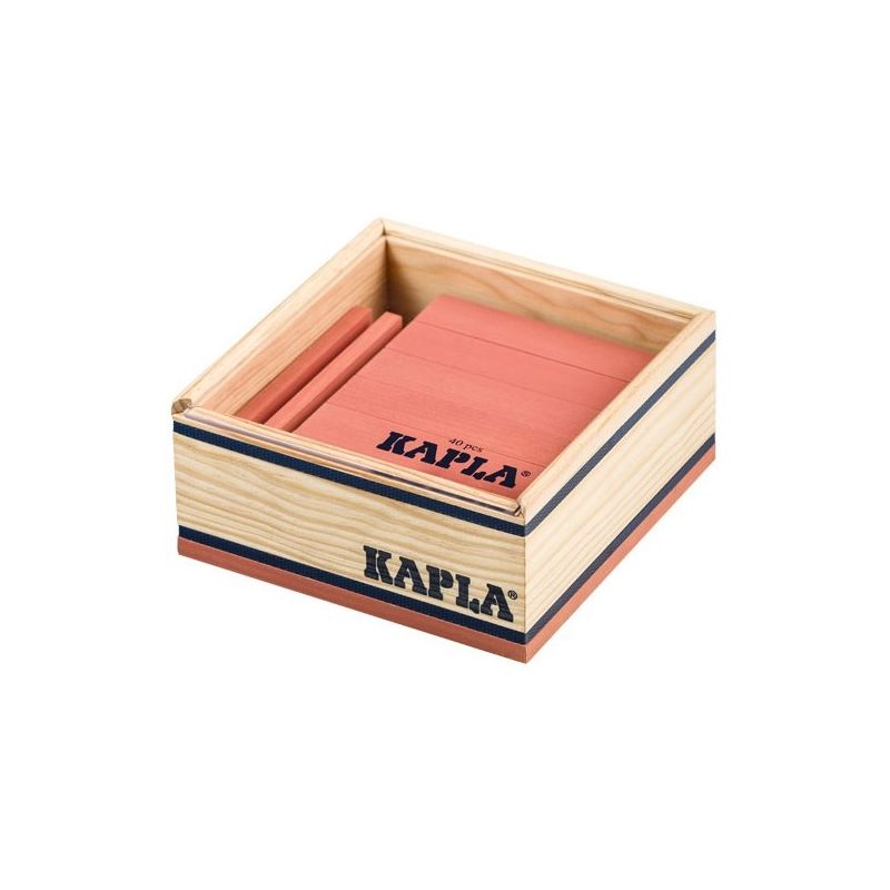 Box mit 40 Kaplas, rosa, KAPLA