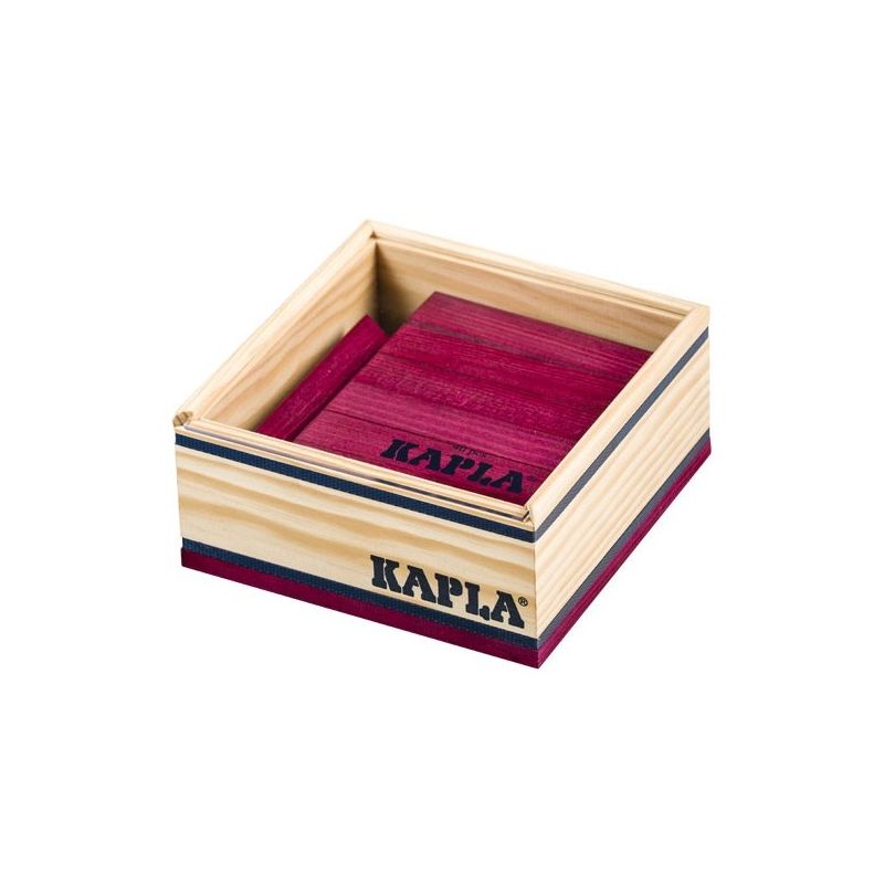 Coffret de 40 planchettes Kapla couleur violet