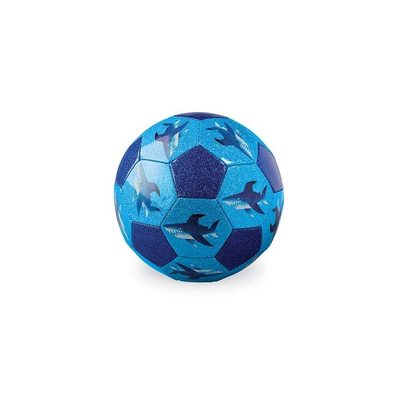 Glitter Soccer Ball, Haifisch-Stadt 18 cm, Crocodile Creek
