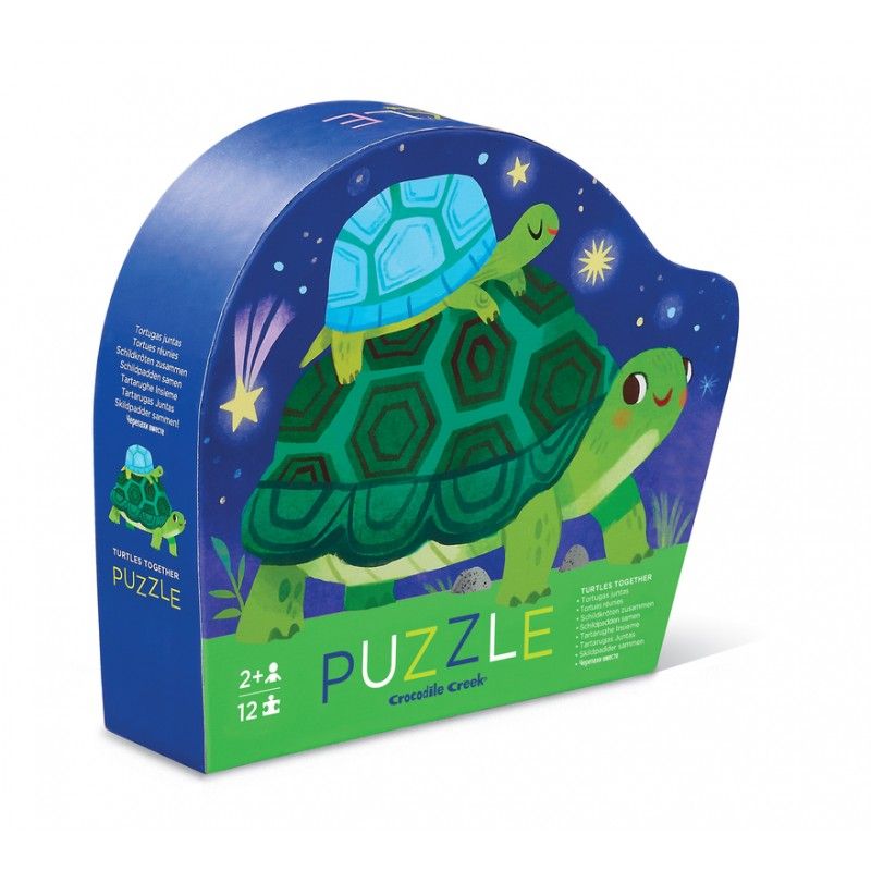 Mini Puzzle, Schildkröten 12 pcs, Crocodile Creek