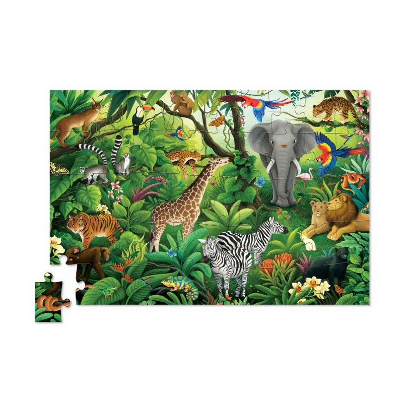 Holo Puzzle Dschungelparadies 50 pcs, Crocodile Creek