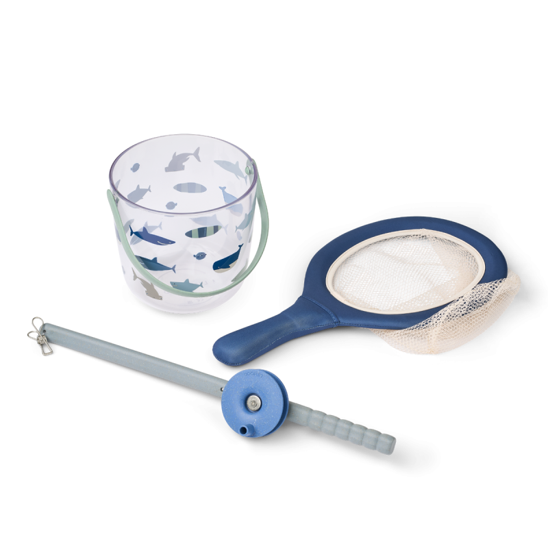 Cora Crab Fishing Set  mit Netz, Shark  , Dove Blue, LIEWOOD