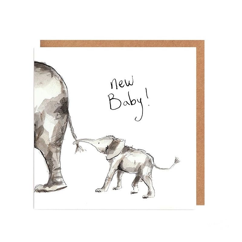 Elefant New Baby Karte - Ava & Ayla, Catherine Rayner