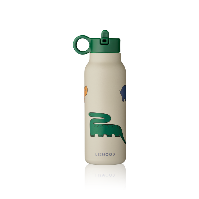 Falk Water Bottle 350 ml,Dinosaurs / Mist,LIEWOOD