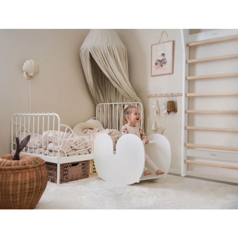 NUPPU rocking horse Schaukelpferd Weiss, FitWood