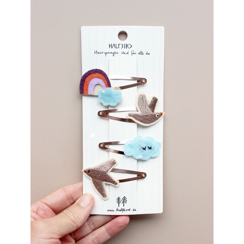 Regenbogen Vogel, Haarspange, Halfbird