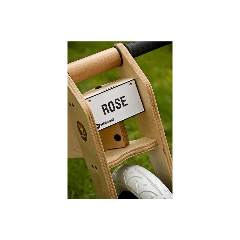 Plaque Wishbone avec inscription, Accessoire vélo, WISHBONE