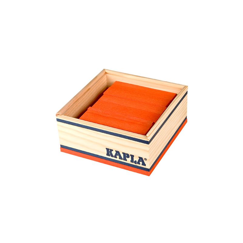 Box mit 40 Kaplas, orange, KAPLA