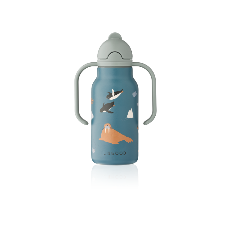 Kimmie Water Bottle 250 ml,Arctic Sea /  Ocean view,LIEWOOD