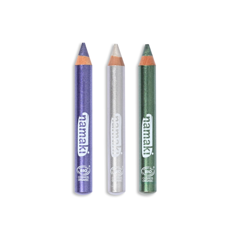 Set of 3 Glitter Make Up Pencils Moonlight, Namaki