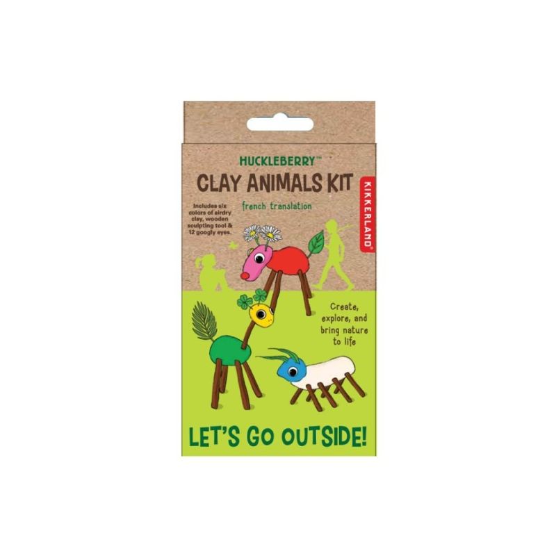 Créatures d'argile, kit DIY, Huckleberry
