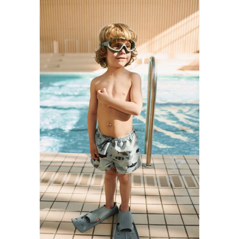 Gustav Bedruckte Schwimmflossen Gr. 30-32,Pfefferminz, LIEWOOD